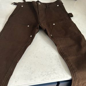 Vuja De brown accent jean pants